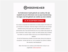 Tablet Screenshot of deondernemer.nl